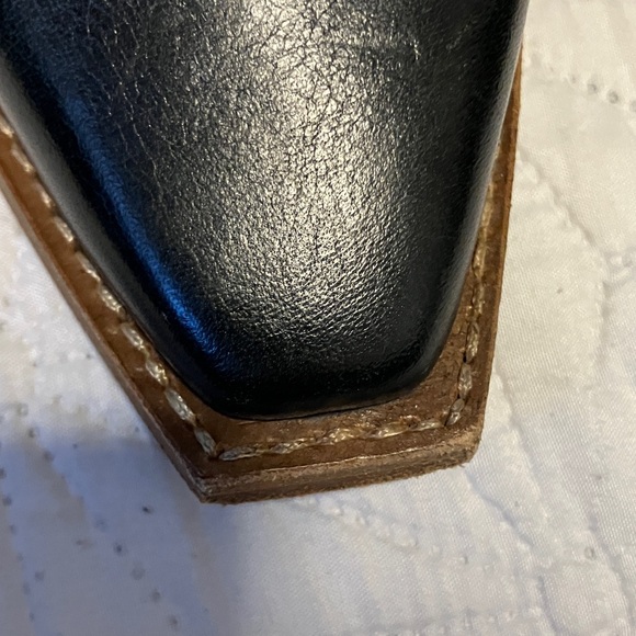 Free People We The Free Wesley ankle boots Black and Tan leather size US 7 - Picture 11 of 15